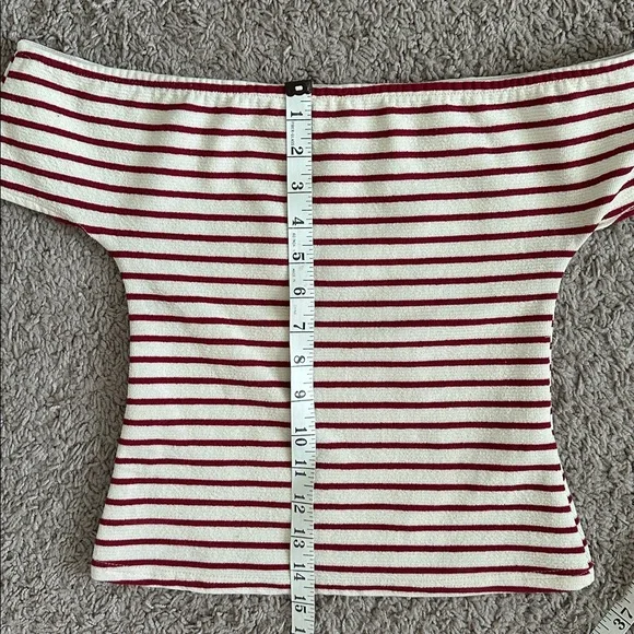 MIZZGUIDED Striped Off-Shoulder Top - Picture 8 of 11
